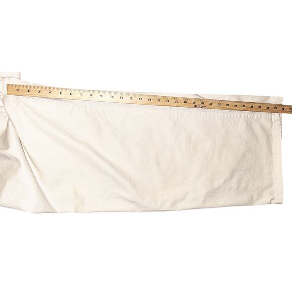 Banana Republic High-Rise Wide Leg Cream Jeans Size 8 29X30 - Picture 4 of 7